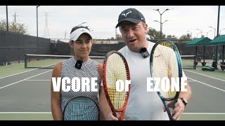 YONEX RACKET BATTLE Vcore 98 vs Ezone 98 [upl. by Suh208]