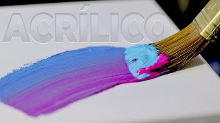 Cómo pintar con acrílicos  Tutorial completo para principiantes [upl. by Nerty]