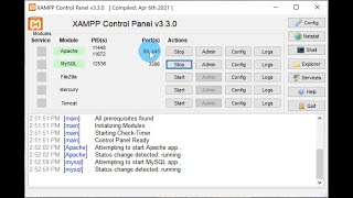 Introduction to XAMPP control panel and how to run backend PHP code using XAMPP [upl. by Aicetel]