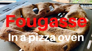 Baking fougasse in my Roccbox pizza oven [upl. by Nyleek]