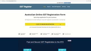 How to Register For GST Online in Australia An Easy StepbyStep Guide by GST Register [upl. by Ariat446]