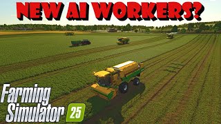 HOW TO HAVE MULTIPLE WORKERS RUNNING ON THE SAME FIELD FARMING SIMULATOR 25 [upl. by Lowson]