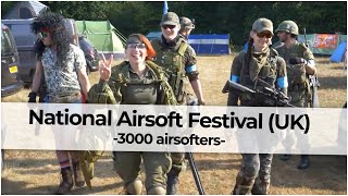 National Airsoft Festival UK  3000 airsofters [upl. by Eardnoed]