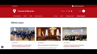 Nuovo sito del Comune di Macerata [upl. by Attenehs625]