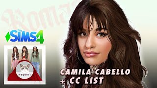 SIMS 4  CAS  Camila Cabello✨ Satisfying CC build  CC [upl. by Adnilym]