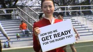 Cathay Pacific  Get ready for the Sevens 2009 TV Commercial Makingof [upl. by Anivid]