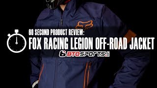 Fox Racing Legion OffRoad Jacket  60 Second Product Review [upl. by Kire]