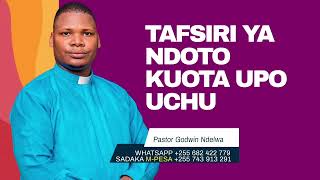 TAFSIRI YA NDOTO  UKIOTA NDOTO UPO UCHI WA MNYAMA MAANA YAKE NINI  PASTOR GODWIN NDELWA [upl. by Ahsat785]