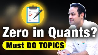 Target these Quant topics for CAT exam   CAT 2024 Preparation plan  Road to 99le [upl. by Izabel504]