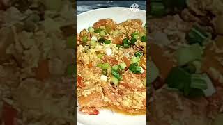 Tomato Tumis Telur Sos Tiram youtubecooking eggs [upl. by Ecirahc]