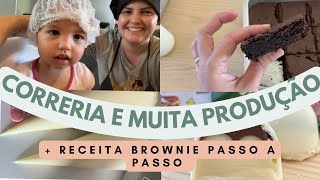 VLOG MUITA PRODUÇÃO E CORRERIA PARA MINHA DOCERIA DELIVERY  RECEITA COMO FAÇO MEU BROWNIE [upl. by Znerol]