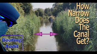 Boating Audit How Narrow Does The Canal Get [upl. by Leiahtan]