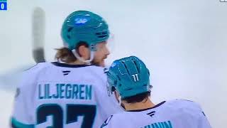 Sharks D 37 Tim Liljegren 🥅1🏒Deflected Goal hey it counts [upl. by Laurene]