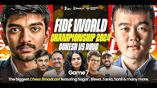 Gukesh vs Ding Liren  Game 7  FIDE World Championship 2024  Ft Sagar Tania Biswa Balraj [upl. by Odnumde]