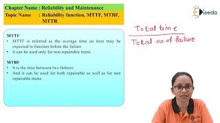 MTTF MTBF and MTTR [upl. by Xonel]