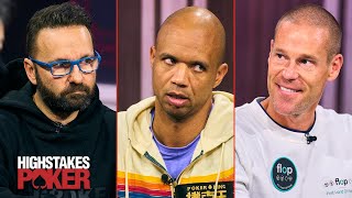 Daniel Negreanu Patrik Antonius amp Phil Ivey Hit Big Hands on High Stakes Poker [upl. by Westlund]