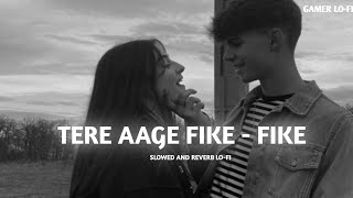 Tere Aage Fike Fike Slowed And Reverb LOFI Song Lyrics [upl. by Waldack]