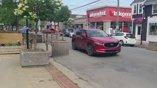 Exploring Wolfville NS on Canada Day Surprise Interview [upl. by Annaujat]