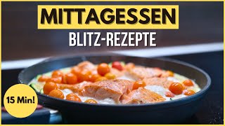 Einfache Familienrezepte MITTAGESSEN in 15 Min [upl. by Lledroc]