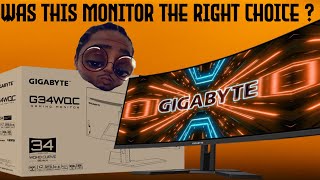 Gigabyte G34WQCA 34quot Ultrawide GAMING Monitor [upl. by Miguela]