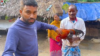 শীতের শুরুতেই গ্রামের দেশি লাল মোরগ ধরে রান্না করে খাওয়া  winter special red country chicken curry [upl. by Agnot]