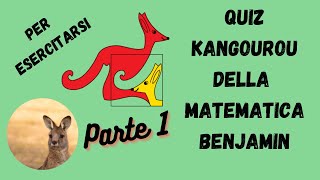 PARTE 1 Quesiti svolti GARA MATEMATICA 🦘KANGOUROU 2005  per esercitarsi  prima e seconda media [upl. by Aivil]