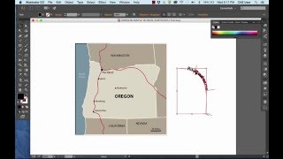 How to Draw a Simple State Map in Adobe Illustrator CC [upl. by Japheth]