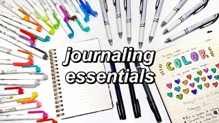 essential journaling supplies that you NEED for beginners [upl. by Reeva]