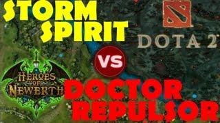 Dota 2 vs HoN  Storm Spirit vs Doctor Repulsor Comparison [upl. by Moyer576]