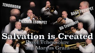 Salvation is Created  Pavel Tchesnokov arr Marcus Grant  Collab with MSGrantMusic [upl. by Hsemin]