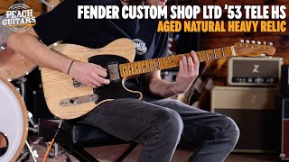 No TalkingJust Tones  Fender Custom Shop Limited 53 Tele HS Heavy Relic  Aged Natural [upl. by Aiekal860]