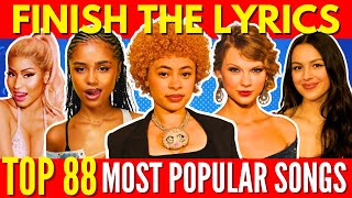 FINISH THE LYRICS  Most Popular Songs EVER 1990  2024 📀MEGA CHALLENGE📢🎵 [upl. by Waers]