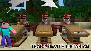 TRADING WITH LIBRARIAN AND CARTOGRAPHER IN MINECRAFT  MINECRAFT SURVIVAL GAMEPLAY [upl. by Gensmer906]