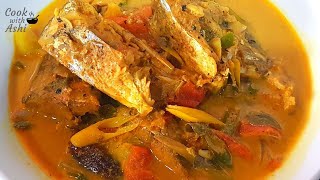 පරව් මාළු කිරට  Sri Lankan White Fish Curry  Trevally Fish Curry CookwithAshi [upl. by Guthry]