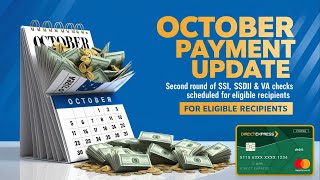 quotURGENT Second Round of October SSI SSDI amp VA Payments Set for Eligible Recipientsquot [upl. by Quintus]