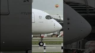 Beautiful Airbus A350900  THAI AIRWAYS HSTHS  AGE  6 Years  Closeup  Taxiway [upl. by Noissap484]