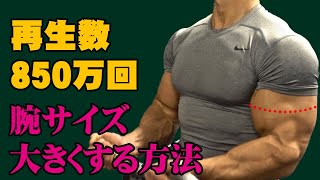 今の腕筋トレを少し変えてデッカイ腕を作れます。 [upl. by Adaynek425]