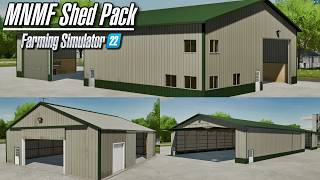 Mod Preview  MN Millennial Farms Shed Pack by Mappers Paradise  Farming Simulator 22 [upl. by Jo]