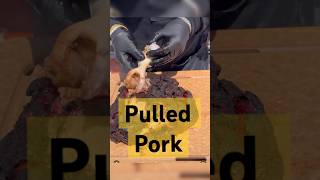 Pulled Pork smoked on bbq bbq barbecue pulledpork recipe pork food foodie [upl. by Minnie]