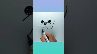 cute puppy art for kids easy drawing [upl. by Thornton]