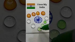 dian🇮🇳Flower🌼india flag colour mixing art satisfying youtubeshorts viralshorts colors flag [upl. by Mackintosh]