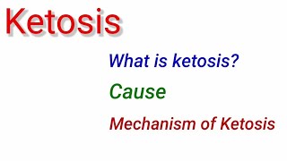 Ketosis  Meaning Causes amp Mechanism of ketosis in Diabetes mellitus amp Starvation [upl. by Ahsienad]