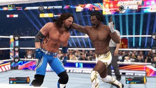 AJ Styles vs Teddy Jones WWE SummerSlam highlights 2024 [upl. by Hedvige406]