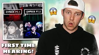 RAPPER REACTS to ALL BTS 방탄소년단 Cyphers 14 FOR FIRST TIME English Reaction [upl. by Eiramacissej]