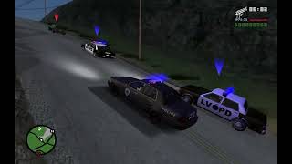 Gta sa police chase with Robocop [upl. by Einahpets]