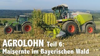 Lohnunternehmen Agrolohn Maisernte im Bayerischen Wald [upl. by Retrop191]