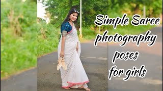 Different Saree Poses For Girls  Saree photoshoot  Amazing poses in saree [upl. by Shaum367]