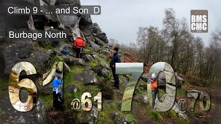 Climb 9  Day 2   and Son  Burbage North  Peak District [upl. by Signe862]