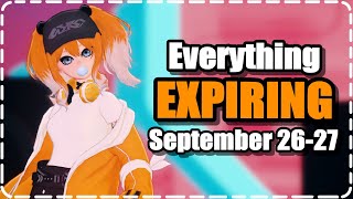 Everything Expiring This Week  September 2627  PSO2NGS [upl. by Oni]