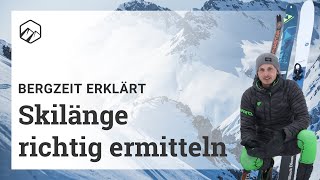 So findest du die richtige Skilänge für Tourenski Freerideski oder Allrounder  Bergzeit [upl. by Yenor474]